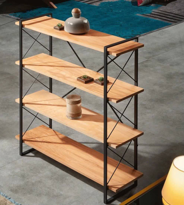 تصویر از کنسول چوبی فلزی