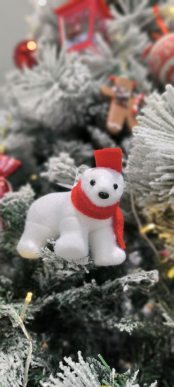 تصویر از آویز خرس کریسمسی